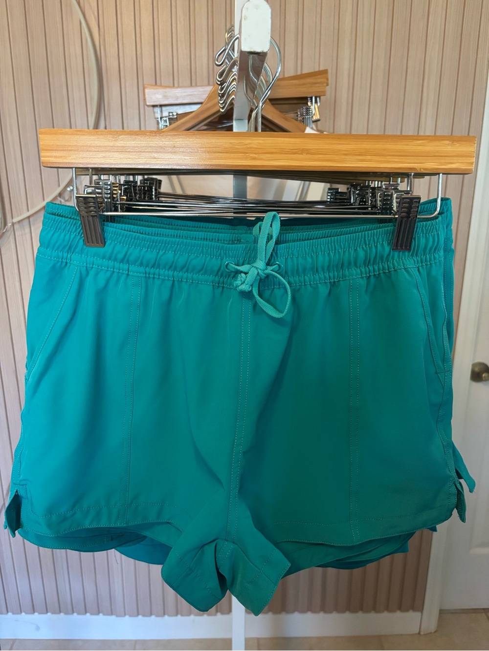 Calypsa Teal Drawstring 2”-3” Board Shorts with Side Pockets